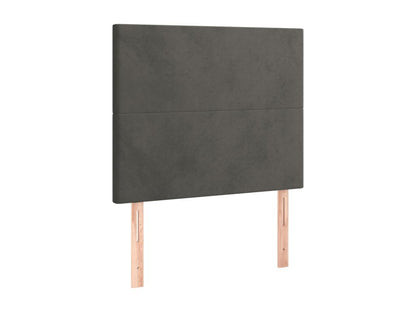 Tête de lit à LED Gris foncé 90x5x118/128 cm Velours QHIH95032