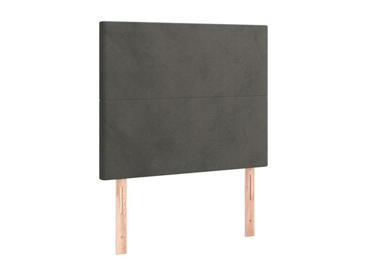 Tête de lit à LED Gris foncé 90x5x118/128 cm Velours QHIH95032