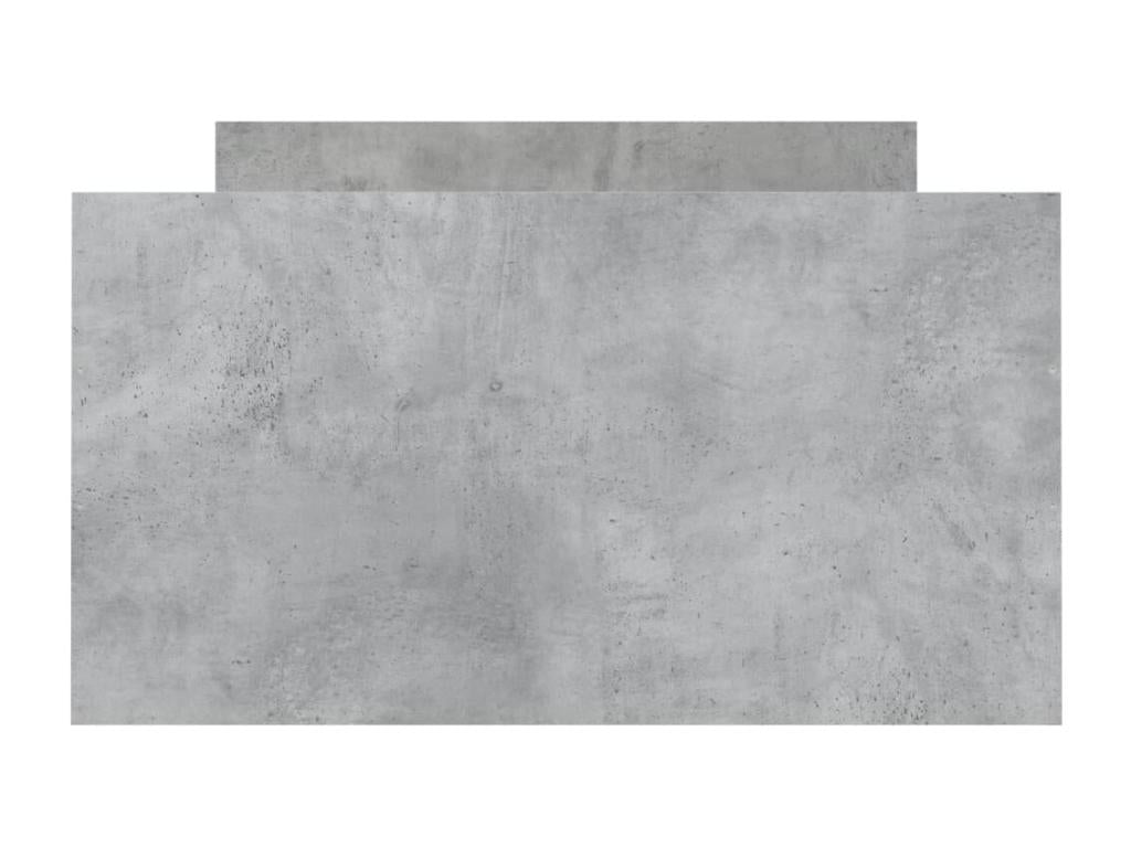 Cadre de lit sans matelas gris béton 100x200 cm RLZE44294