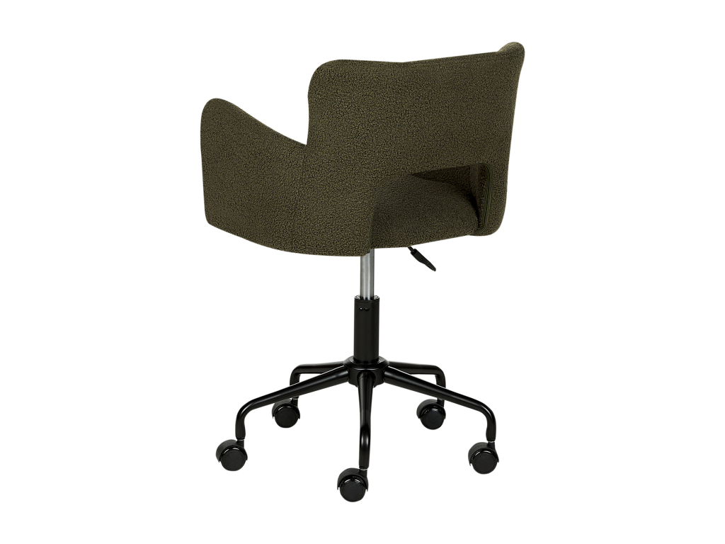 Chaise de bureau Artigeo Bouclé Vert foncé QGYA05321