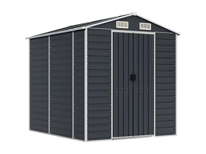 Abri de jardin anthracite 191x215x198 acier galvanisé SJIZ65374