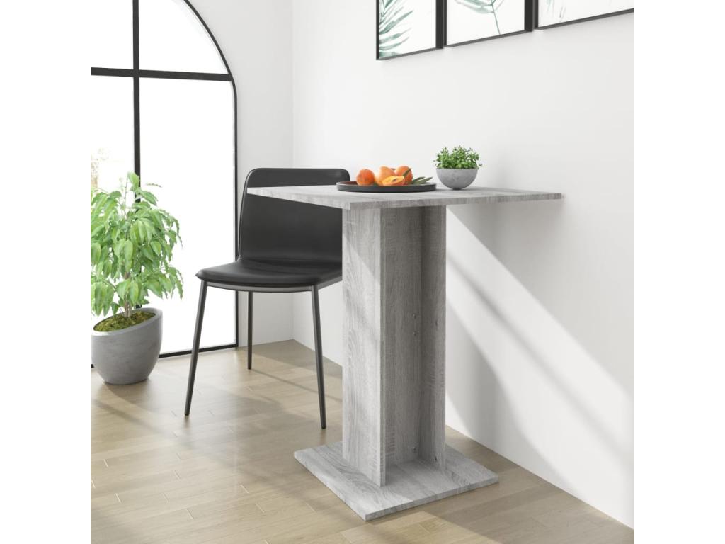 Table de Artigeo gris 60x60x75 cm Bois d'ingénierie KOHO26510