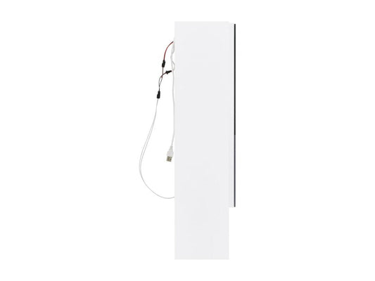 Armoire à miroir de salle de bain LED Blanc 80x15x60 cm MDF NTSS00590