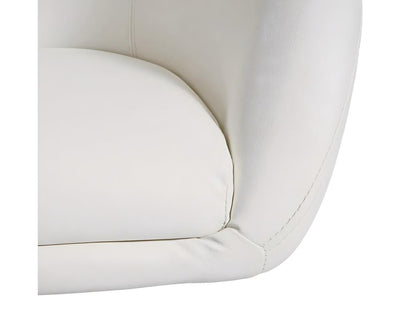 Chaise de salle à manger Chezlova-F19 similicuir blanc ACIF90439