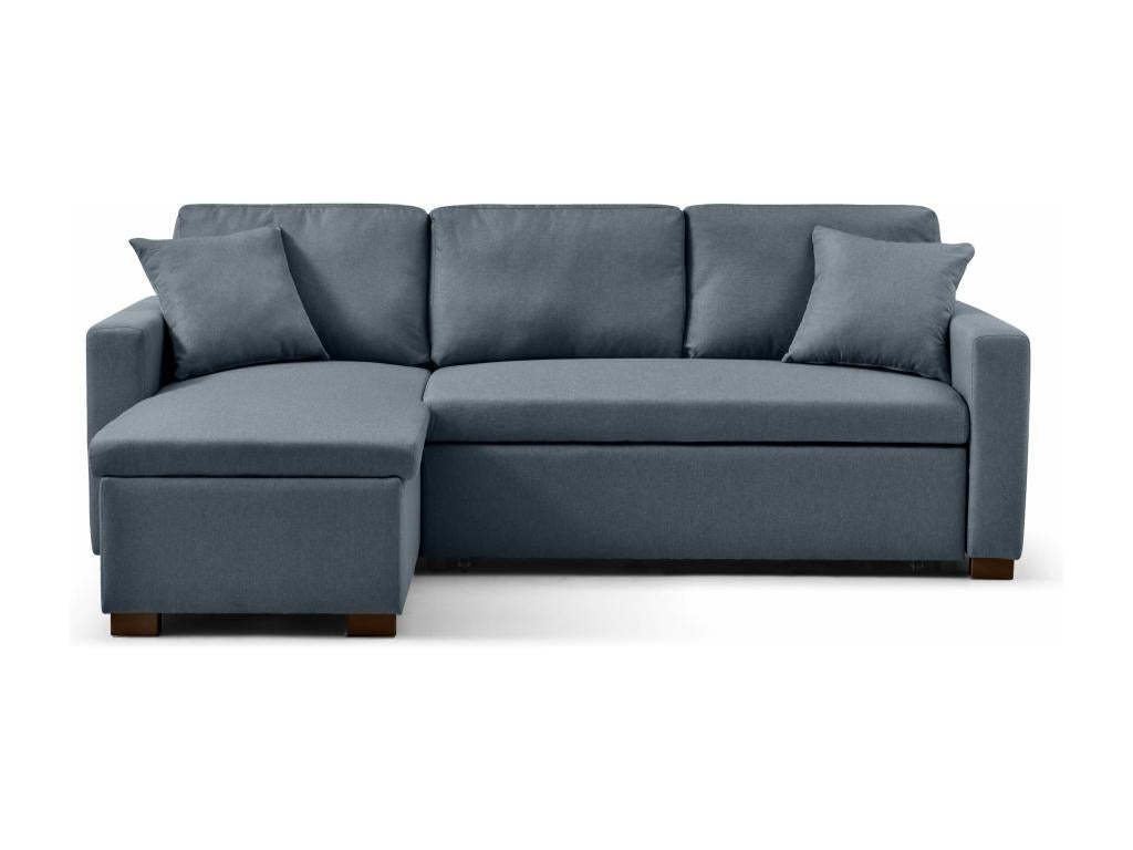 Canapé convertible d'angle 3 places méridienne 1970x1160x470 gris TSXC62932