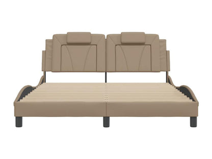 Cadre de lit avec tête de lit Cappuccino 160x200 cm Similicuir DXIF68369