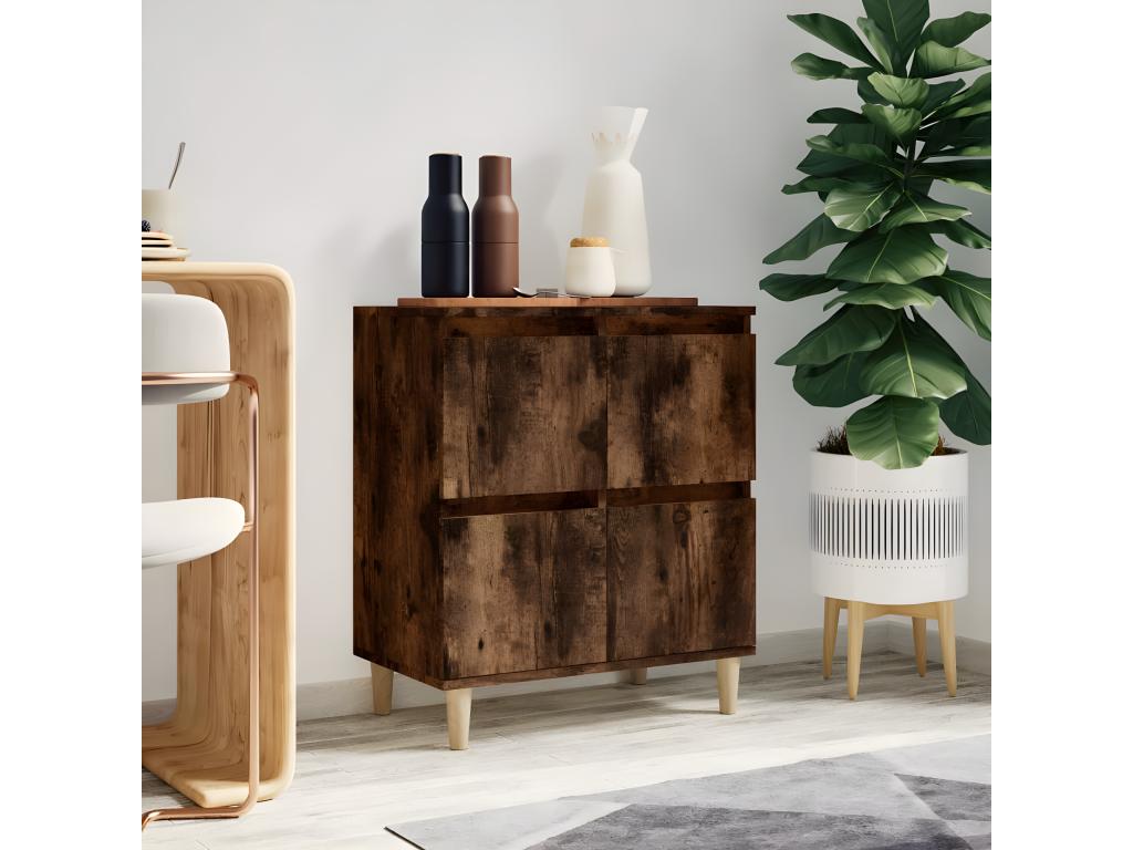 Buffet Chêne fumé 60x35x70 cm Bois d'ingénierie SNEZ27107