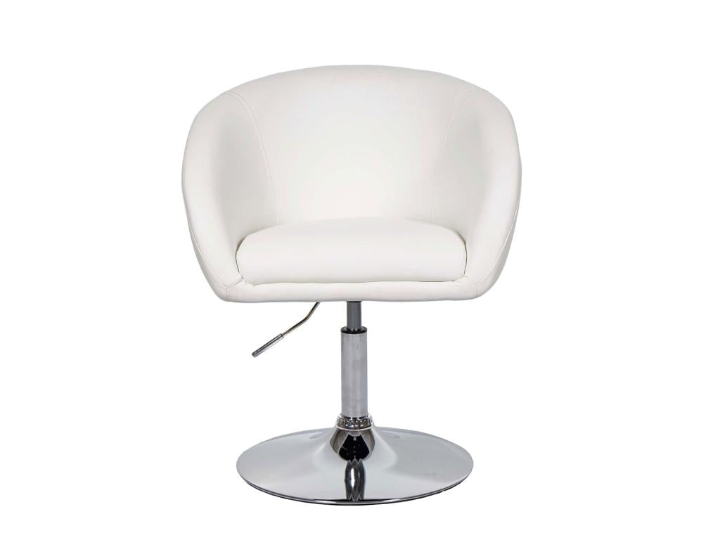 Chaise de salle à manger Chezlova-F19 similicuir blanc ACIF90439