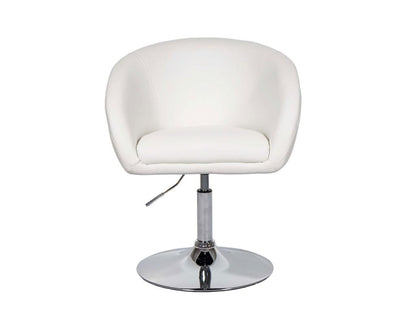 Chaise de salle à manger Chezlova-F19 similicuir blanc ACIF90439