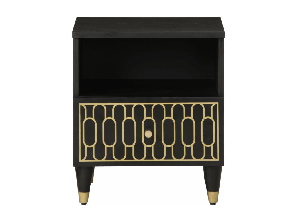 Tables de chevet 2 pcs 40x33x46 cm Bois de manguier solide HGRK36291