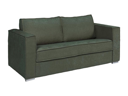 Canapé 4 places convertible express en tissu texturé vert - Couchage 160 cm - Matelas 22 cm Artigeo BOEL57113