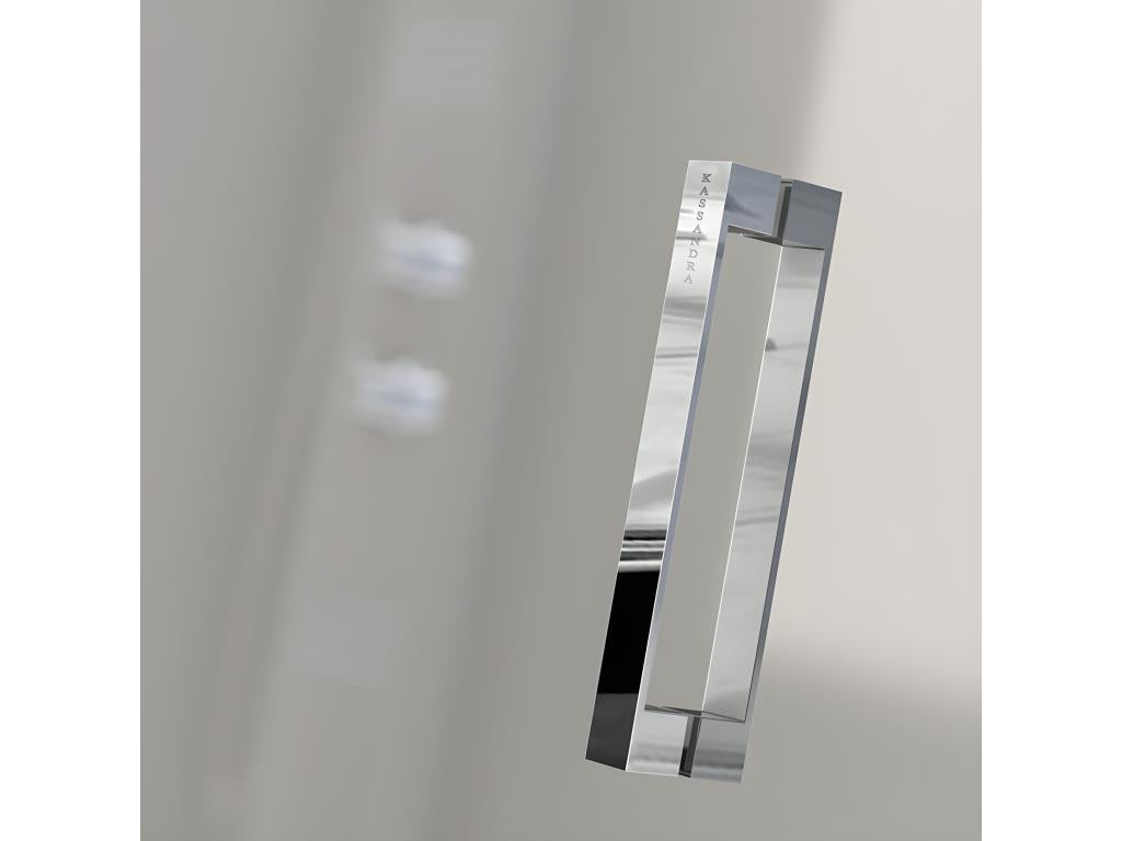 Paroi de douche fixe Porte coulissante GLASÉ verre sérigraphié 135 cm Sans paroi latérale FAJT72962