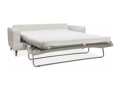 Canapé lit 3 places ivoire avec matelas 12cm d'épaisseur- fabriqué en France EQKN78706