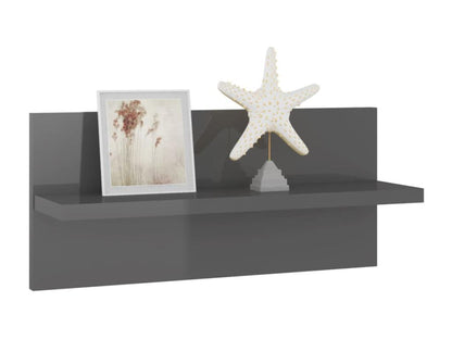 Étagères murales 4 pcs Gris brillant 40x11.5x18 TJBB51533