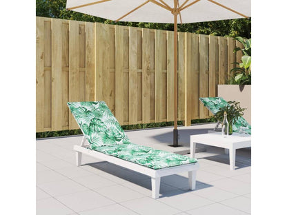 Coussin de chaise longue motif de feuilles tissu Chezlova EIOV99442