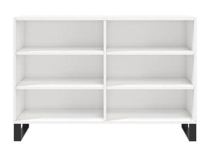 Buffet blanc brillant 103.5x35x70 cm bois d'ingénierie VJSS92468