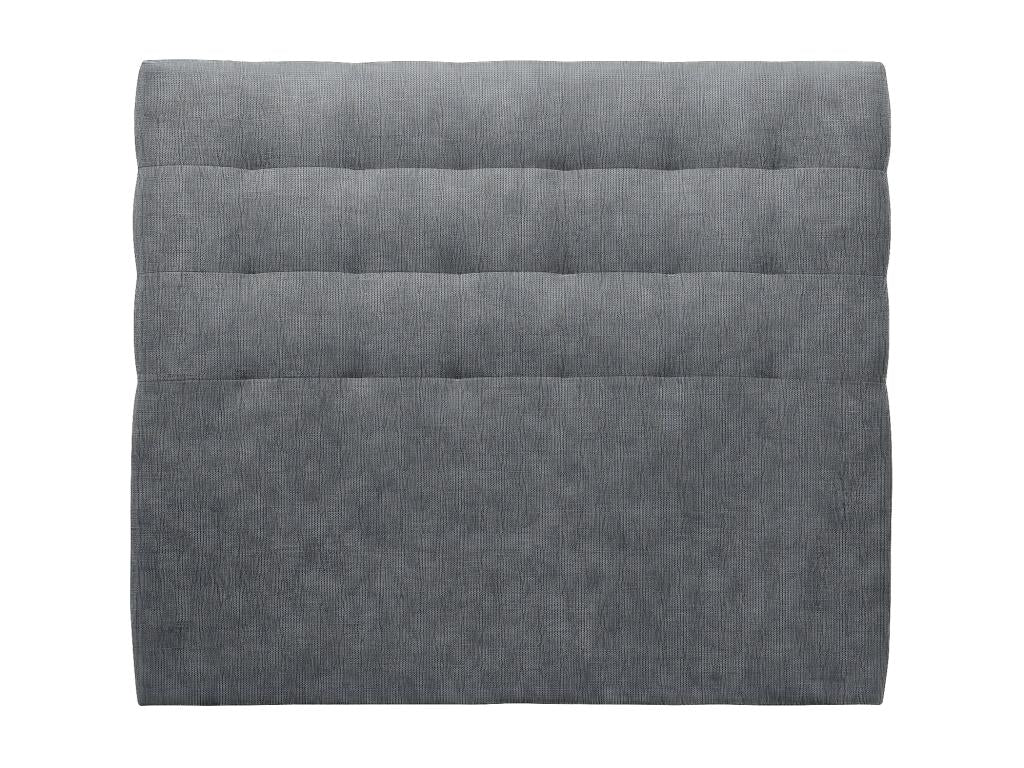 Tete de lit Capitonnée Tissu Gris anthracite L 160 cm - Ep 10 cm rembourré IBEN02283