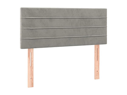 Tête de lit Gris clair 100x5x78/88 cm Velours PKPU76943