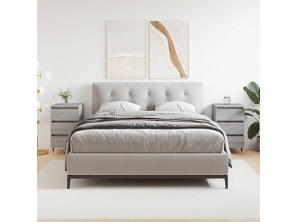 Tables de chevet 2 pcs Artigeo gris 40x35x69 cm bois ingénierie UEXB20855