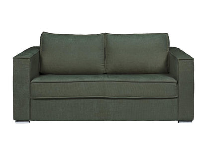 Canapé 4 places convertible express en tissu texturé vert - Couchage 160 cm - Matelas 22 cm Artigeo BOEL57113
