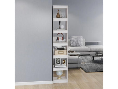 Bibliothèque/Séparateur de pièce Blanc 40x30x199 cm Pin massif UXEP95746