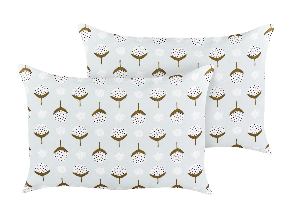 Lot de 2 coussins d'extérieur CUNEO Motif géométrique 40x60 cm Vert ZWBI51228