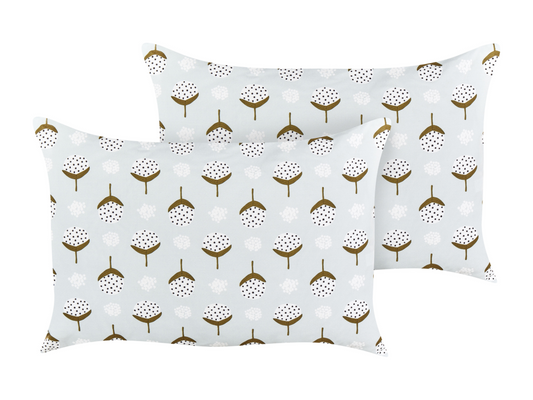 Lot de 2 coussins d'extérieur CUNEO Motif géométrique 40x60 cm Vert ZWBI51228