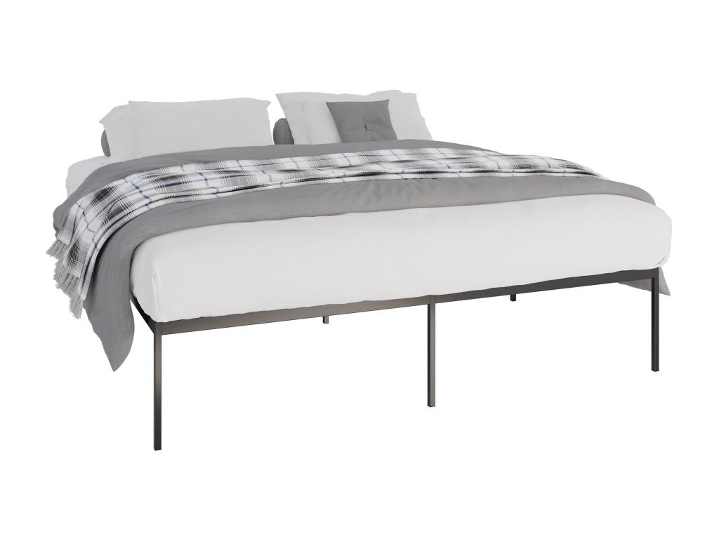 Lit en métal - 200x180x42 cm - Noir - Artigeo HSTX56031