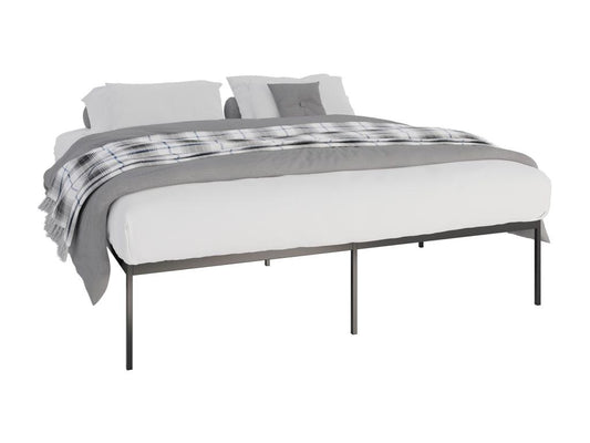 Lit en métal - 200x180x42 cm - Noir - Artigeo HSTX56031