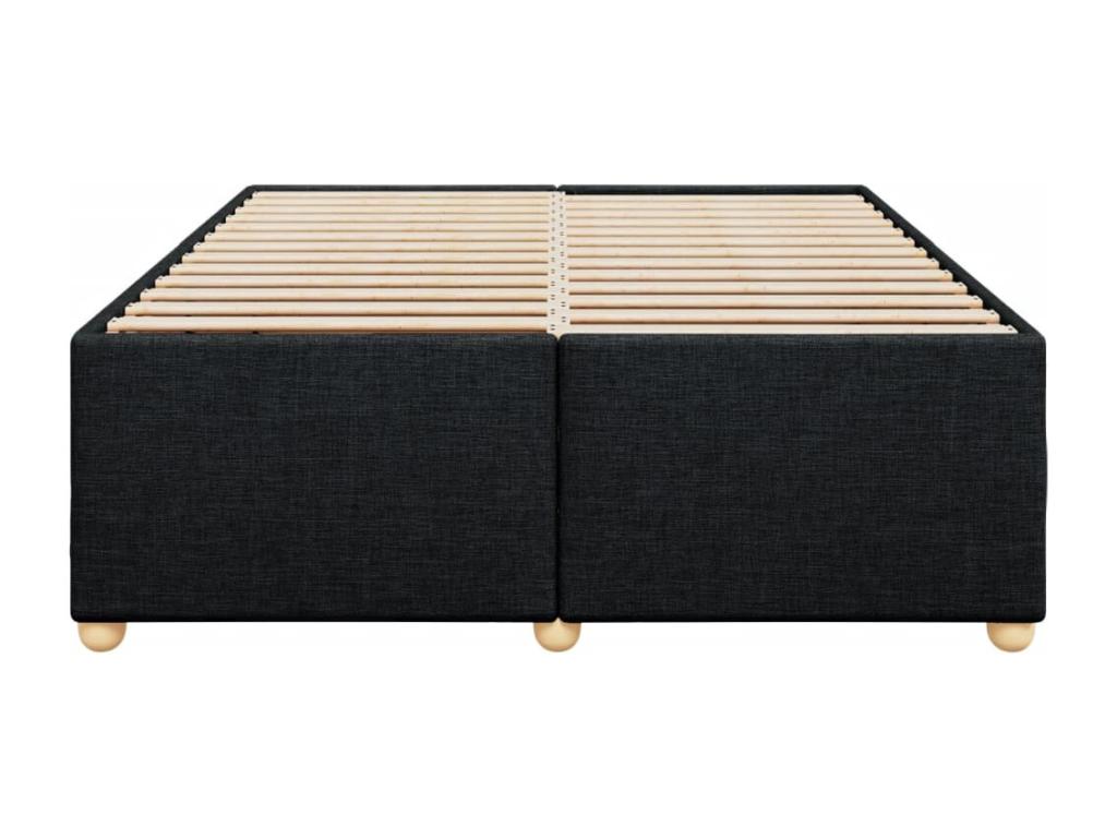 Cadre de lit sans matelas noir 140x190 cm tissu BHEH65487