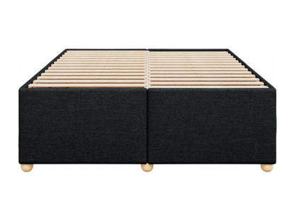 Cadre de lit sans matelas noir 140x190 cm tissu BHEH65487