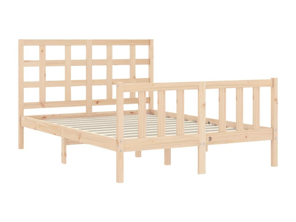 Cadre de lit sans matelas 120x200 cm bois de pin massif YAPB22562