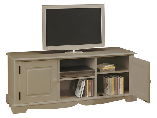 Meuble TV 60 Pouces Style Anglais Artigeo 2 Portes 2 Niches 142.4x55.5x46 cm IUNW78747