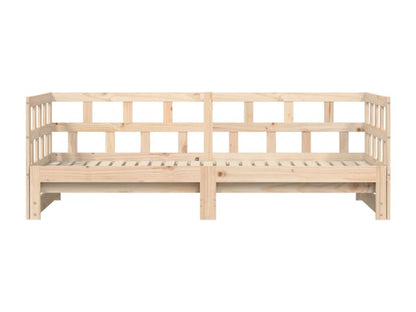 Lit de jour avec lit gigogne 80x200 bois de pin massif NUUR54821