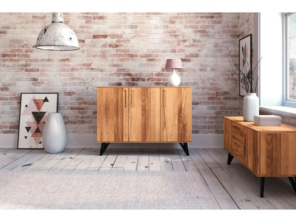 Chezlova - Commode en bois massif de cœur de hêtre huilé naturel PLXC32364