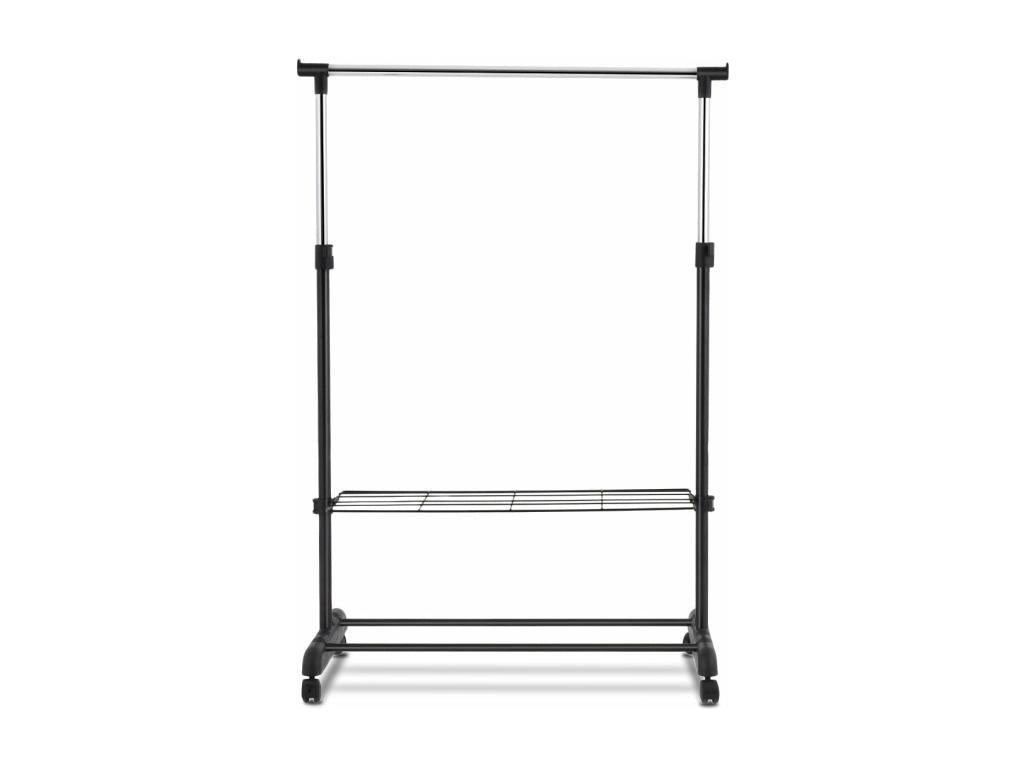 Portant à vêtements mobile noire 84x42x168 cm 20 0000977 UIMI62762