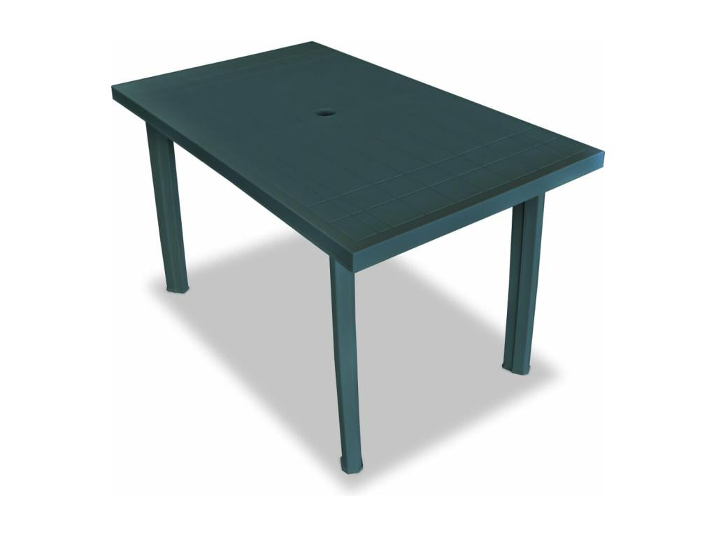 Ensemble à manger d'extérieur 7 pcs Plastique Vert LCKK99231