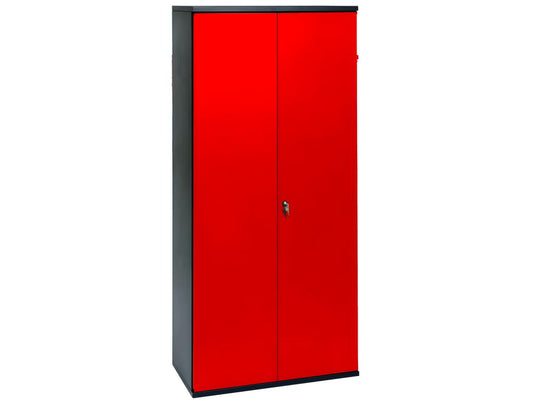 Armoire métallique rouge et noir Brico Hauteur 198 cm WKSJ29477
