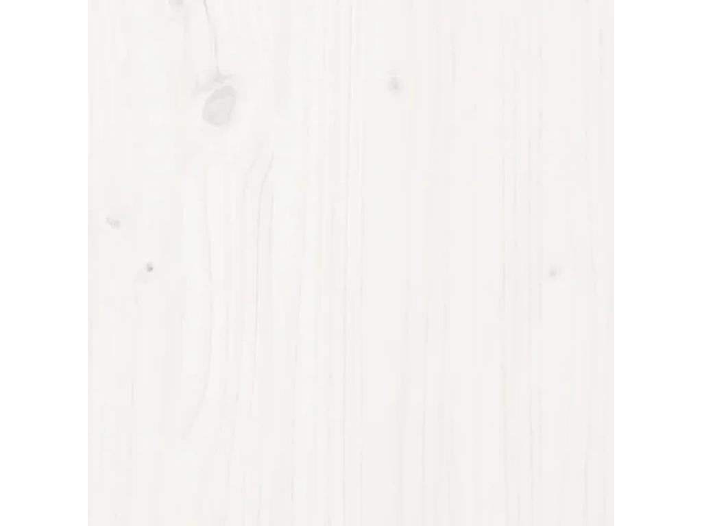 Table basse Blanc 110x50x40 cm Bois massif de pin ZNBY18958