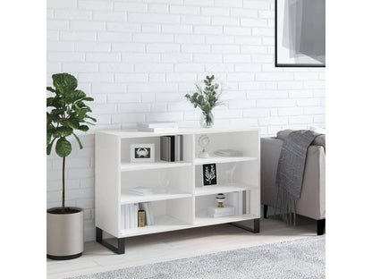 Buffet blanc brillant 103.5x35x70 cm bois d'ingénierie VJSS92468