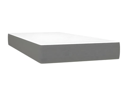 Sommier à Artigeo de lit avec matelas gris foncé 120x190cm tissu HOMA43391