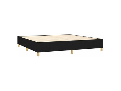 Sommier à Artigeo de lit avec matelas Noir 200x200 Tissu IPIT58586