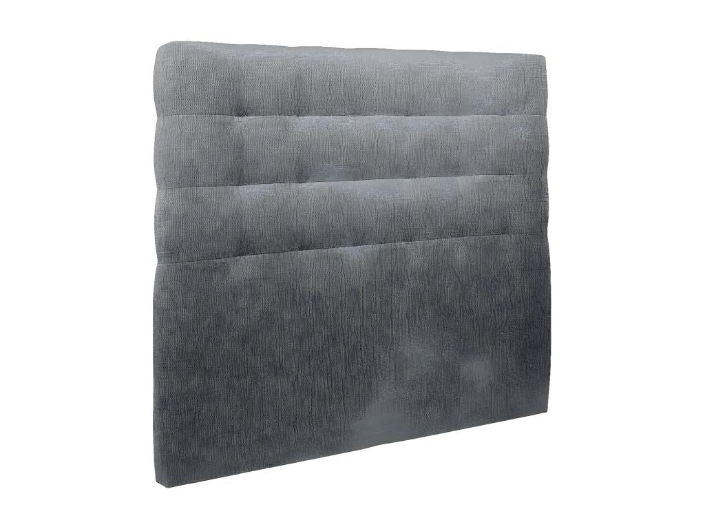 Tete de lit Capitonnée Tissu Gris anthracite L 160 cm - Ep 10 cm rembourré IBEN02283