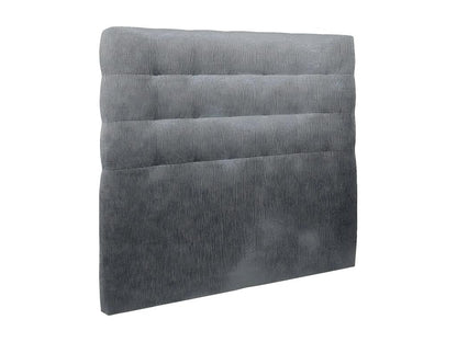 Tete de lit Capitonnée Tissu Gris anthracite L 160 cm - Ep 10 cm rembourré IBEN02283