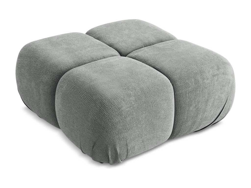 Pouf en Chenille - gris - Artigeo UXPK99129
