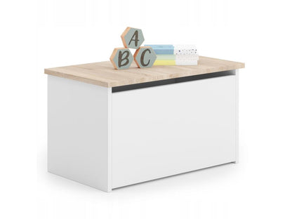 Coffre a jouets blanc et Artigeo 42x40x73 NEBP48244