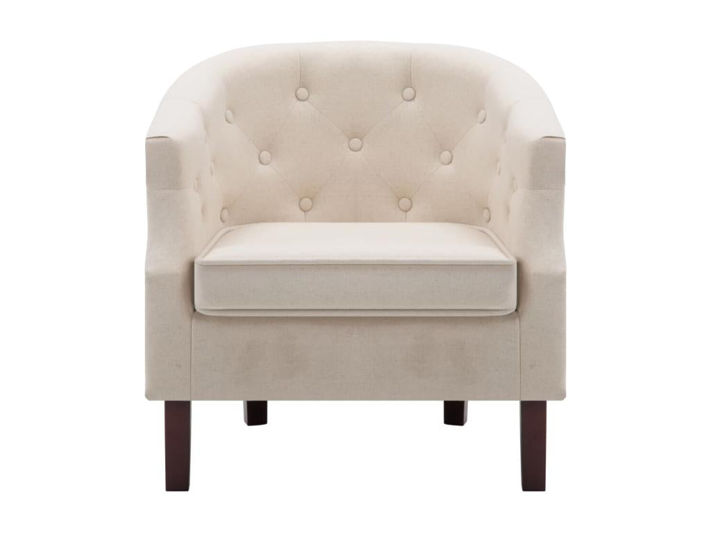 Fauteuil beige tissu MMDL95716