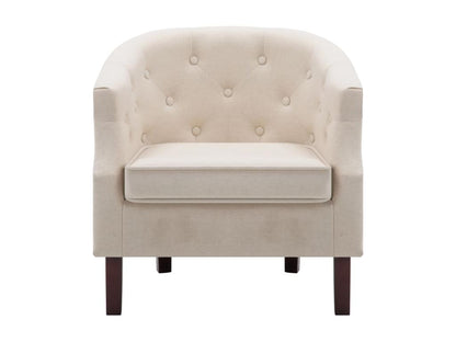 Fauteuil beige tissu MMDL95716