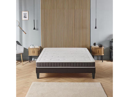 Artigeo - Ensemble INTUITION 90x200 cm - Matelas Mémoire de forme Sommier Bois KQXG78188