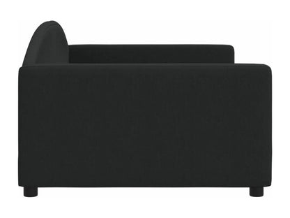 Lit de repos noir 100x200 cm tissu FRAY62460
